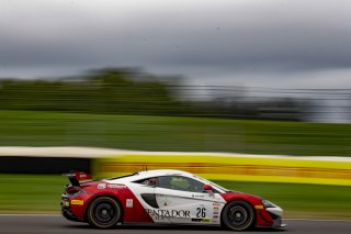 #26 McLaren 570S GT4 of Thomas Surgent, Prive Motorsports/Topp Racing, GT America Powered by AWS, GT4, Indianapolis Motor Speedway, Indianapolis, IN, October 2021. | Brian Cleary/SRO