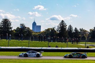 #32 Porsche 911 GT3R (991.2) of Kyle Washington, GMG Racing, GT America Powered by AWS, SRO3, SRO America, Indianapolis Motor Speedway, Indianapolis, IN, USA, October 2021 | Sarah Weeks/SRO             