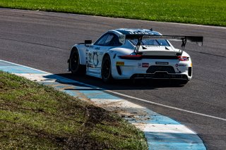 #32 Porsche 911 GT3R (991.2) of Kyle Washington, GMG Racing, GT America Powered by AWS, SRO3, SRO America, Indianapolis Motor Speedway, Indianapolis, IN, USA, October 2021 | Sarah Weeks/SRO             