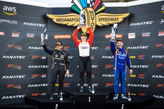 Podium, SRO America, Indianapolis Motor Speedway, Indianapolis, IN, USA, October 2021 | Fabian Lagunas/SRO