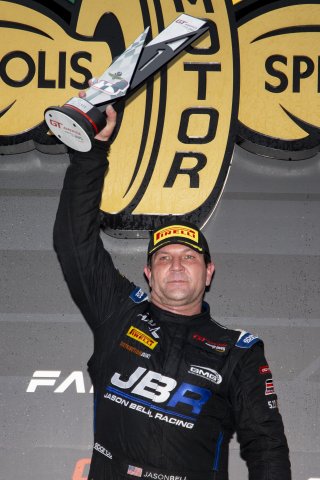 #2 Aston Martin Vantage AMR GT4 of Jason Bell, GMG Racing, GT America Powered by AWS, GT4, SRO, Indianapolis Motor Speedway, Indianapolis, IN, USA, October 2021
 | Bob Chapman     