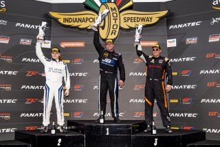 #2 Aston Martin Vantage AMR GT4 of Jason Bell, GMG Racing, GT America Powered by AWS, GT4, SRO, Indianapolis Motor Speedway, Indianapolis, IN, USA, October 2021
 | Bob Chapman     