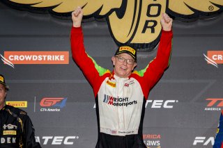 #45 Porsche 911 GT3-R of Charlie Luck, Wright Motorsports, GT America Powered by AWS, SRO3-M, SRO America, Indianapolis Motor Speedway, Indianapolis, IN, USA, October 2021 | Bob Chapman     