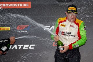 #45 Porsche 911 GT3-R of Charlie Luck, Wright Motorsports, GT America Powered by AWS, SRO3-M, SRO America, Indianapolis Motor Speedway, Indianapolis, IN, USA, October 2021 | Brian Cleary/SRO