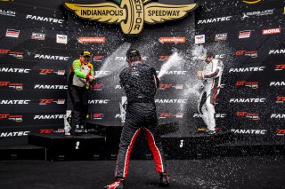 Podium, Indianapolis Motor Speedway, Indianapolis, IN, USA, October 2021 | Brian Cleary/SRO