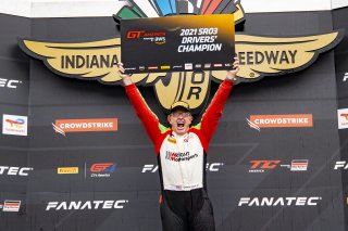 #45 Porsche 911 GT3-R of Charlie Luck, Wright Motorsports, GT America Powered by AWS, SRO3-M, SRO America, Indianapolis Motor Speedway, Indianapolis, IN, USA, October 2021 | Brian Cleary/SRO