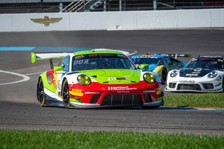 #45 Porsche 911 GT3-R of Charlie Luck, Wright Motorsports, GT America Powered by AWS, SRO3-M, SRO America, Indianapolis Motor Speedway, Indianapolis, IN, USA, October 2021 | SRO Motorsports Group