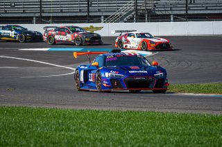 #8 Audi R8 LMS GT4 of Elias Sabo, GMG Racing, GT America Powered by AWS, GT4, SRO, Indianapolis Motor Speedway, Indianapolis, IN, USA, October 2021
 | SRO Motorsports Group