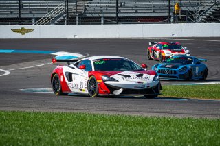 #26 McLaren 570S GT4 of Thomas Surgent, Prive Motorsports/Topp Racing, GT America Powered by AWS, GT4, Indianapolis Motor Speedway, Indianapolis, IN, October 2021. | SRO Motorsports Group