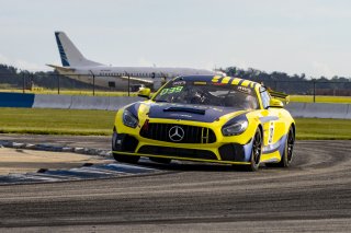 #39 Mercedes-AMG GT4 of Chris Cagnazzi, RENNtech Motorsports, GT America Powered by AWS, GT4, SRO America, Sebring International Raceway, Sebring, FL, September 2021. | Brian Cleary/SRO