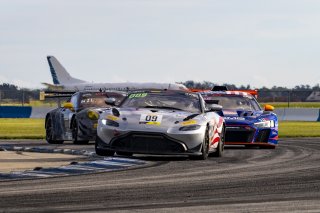 #09 Aston Martin Vantage AMR GT4 of Paul Kiebler, Automatic Racing, GT America Powered by AWS, GT4, SRO America, Sebring International Raceway, Sebring, FL, September 2021.
 | Brian Cleary/SRO