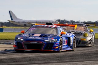 #8 Audi R8 LMS GT4 of Elias Sabo, GMG Racing, GT America Powered by AWS, GT4, SRO America, Sebring International Raceway, Sebring, FL, September 2021.
 | Brian Cleary/SRO