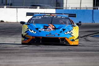 #88 Lamborghini Huracan GT3 of Jason Harward, Zelus Motorsports, GT America Powered by AWS, SRO3, SRO America, Sebring International Raceway, Sebring, FL, September 2021. | Brian Cleary/SRO