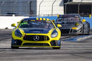 #39 Mercedes-AMG GT4 of Chris Cagnazzi, RENNtech Motorsports, GT America Powered by AWS, GT4, SRO America, Sebring International Raceway, Sebring, FL, September 2021. | Brian Cleary/SRO