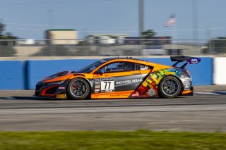 #77 Acura NSX GT3 of Michael Di Meo and Matt McMurry, Compass Racing, Fanatec GT World Challenge America powered by AWS, Pro-Am, SRO America, Sebring International Raceway, Sebring, FL, September 2021.
 | Brian Cleary/SRO