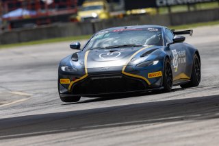 #25 Aston Martin Vantage AMR GT4 of Gray Newell, Heart of Racing, GT America Powered by AWS, GT4, SRO America, Sebring International Raceway, Sebring, FL, September 2021.
 | Regis Lefebure/SRO