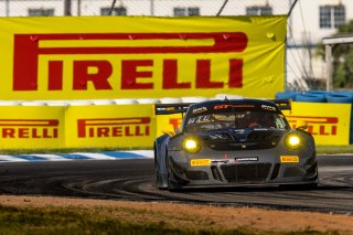 #460 Porsche 911 GT3 R (991) of Andy Wilzoch, Flying Lizard Motorsports, GT America Powered by AWS, SRO3-M, Sebring International Raceway, Sebring, FL, September 2021. | Regis Lefebure/SRO