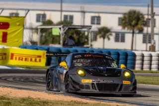#460 Porsche 911 GT3 R (991) of Andy Wilzoch, Flying Lizard Motorsports, GT America Powered by AWS, SRO3-M, Sebring International Raceway, Sebring, FL, September 2021. | Regis Lefebure/SRO