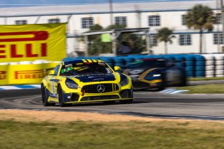 #39 Mercedes-AMG GT4 of Chris Cagnazzi, RENNtech Motorsports, GT America Powered by AWS, GT4, SRO America, Sebring International Raceway, Sebring, FL, September 2021. | Regis Lefebure/SRO
