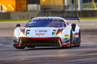 #61 Ferrari 488 GT3 of Jean-Claude Saada and Conrad Grunewald, AF Corse, Fanatec GT World Challenge America powered by AWS, Am, SRO America, Sebring International Raceway, Sebring, FL, September 2021.
 | Dave Green/SRO              