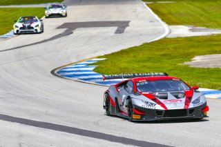 #191 Lamborghini Huracan GT3 of Jeff Burton, Rearden Racing, GT America Powered by AWS, SRO3-M, Sebring International Raceway, Sebring, FL, September 2021. | Dave Green/SRO              