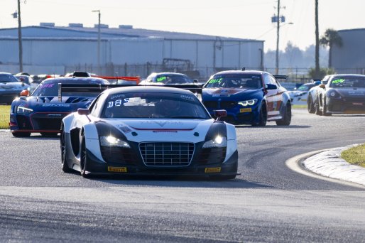 #27 Audi R8 LMS GT3 of Jason Daskalos, Daskaslos Motorsports, GT America Powered by AWS, SRO3, SRO America, Sebring International Raceway, Sebring, FL, September 2021. | Brian Cleary/SRO