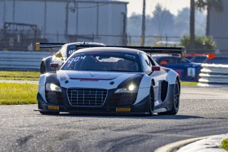 #27 Audi R8 LMS GT3 of Jason Daskalos, Daskaslos Motorsports, GT America Powered by AWS, SRO3, SRO America, Sebring International Raceway, Sebring, FL, September 2021. | Brian Cleary/SRO