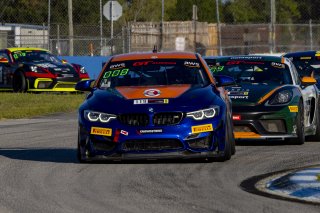 #119 BMW M4 GT4 of Sean Quinlan, Stephen Cameron Racing, GT America Powered by AWS, GT4, SRO America, Sebring International Raceway, Sebring, FL, September 2021.
 | Brian Cleary/SRO