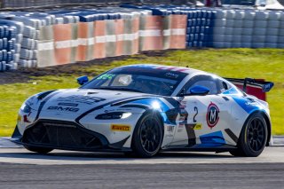 #2 Aston Martin Vantage AMR GT4 of Jason Bell, GMG Racing, GT America Powered by AWS, GT4, SRO America, Sebring International Raceway, Sebring, FL, September 2021.
 | Brian Cleary/SRO