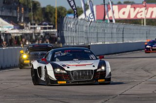 #27 Audi R8 LMS GT3 of Jason Daskalos, Daskaslos Motorsports, GT America Powered by AWS, SRO3, SRO America, Sebring International Raceway, Sebring, FL, September 2021. | Regis Lefebure/SRO