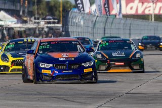 #119 BMW M4 GT4 of Sean Quinlan, Stephen Cameron Racing, GT America Powered by AWS, GT4, SRO America, Sebring International Raceway, Sebring, FL, September 2021.
 | Regis Lefebure/SRO