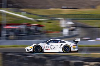 #032 Porsche 911 GT3-R (991.ii) of Kyle Washington, GMG Racing, GT America Powered by AWS, SRO3, SRO America, Sonoma Raceway, Sonoma, CA, April  2022.
 | @RegisLefebure.com