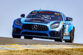 #79 Mercedes-AMG GT4 of Chris Gumprecht, RENNtech Motorsports, GT America Powered by AWS, GT4, SRO America, Sonoma Raceway, Sonoma, CA, April  2022.
 | Brian Cleary/SRO