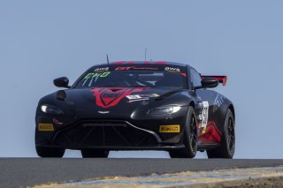 #50 Aston Martin Vantage GT4 of Ross Chouest, Chouest Povoledo Racing, GT America Powered by AWS, GT4, SRO America, Sonoma Raceway, Sonoma, CA, April  2022.
 | Brian Cleary/SRO