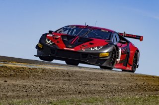 #191 Lamborghini Huracan GT3 of Jeff Burton, Zelus Motorsports, GT America Powered by AWS, SRO3, SRO America, Sonoma Raceway, Sonoma, CA, April  2022.
 | Brian Cleary/SRO
