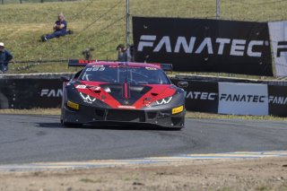 #191 Lamborghini Huracan GT3 of Jeff Burton, Zelus Motorsports, GT America Powered by AWS, SRO3, SRO America, Sonoma Raceway, Sonoma, CA, April  2022.
 | Brian Cleary/SRO