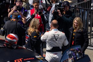 Winner #27 Audi R8 LMS of Jason Daskalos, Daskolas Motorsports, GT America Powered by AWS, SRO3, SRO America, Sonoma Raceway, Sonoma, CA, April  2022.
 | RegisLefebure/SRO