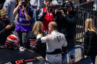 Winner #27 Audi R8 LMS of Jason Daskalos, Daskolas Motorsports, GT America Powered by AWS, SRO3, SRO America, Sonoma Raceway, Sonoma, CA, April  2022.
 | RegisLefebure/SRO