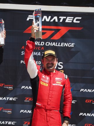 #50 Aston Martin Vantage AMR GT4 of Ross Chouest and Aaron Povoledo, Chouest Povoledo racing, GT4 America, Pro-Am, SRO America, Sonoma Raceway, Sonoma, CA, April  2022.
 | SRO Motorsports Group