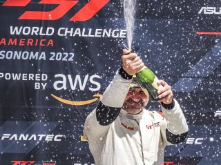 #27 Audi R8 LMS of Jason Daskalos, Daskolas Motorsports, GT America Powered by AWS, SRO3, SRO America, Sonoma Raceway, Sonoma, CA, April  2022.
 | Brian Cleary/SRO