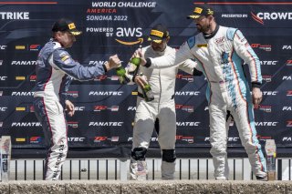 #27 Audi R8 LMS of Jason Daskalos, Daskolas Motorsports, GT America Powered by AWS, SRO3, SRO America, Sonoma Raceway, Sonoma, CA, April  2022.
 | Brian Cleary/SRO