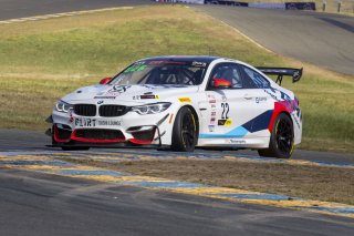 #22 BMW M4 GT4 of Marko Radisic, SRQ Motorsports, GT America Powered by AWS, GT4, SRO America, Sonoma Raceway, Sonoma, CA, April  2022.
 | Brian Cleary/SRO