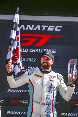 #88 Lamborghini Huracan GT3 of Jason Harward, Zelus Motorsports, GT America Powered by AWS, SRO3, SRO America, Sonoma Raceway, Sonoma, CA, April  2022.
 | Brian Cleary/SRO