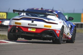 #15 Aston Martin Vantage AMR GT4 of Bryan Putt, BSport Racing, GT America Powered by AWS, GT4, SRO America, GT America, Grand Prix of St. Petersburg, St. Petersburg, FL, February 2022.
 | Brian Cleary/SRO