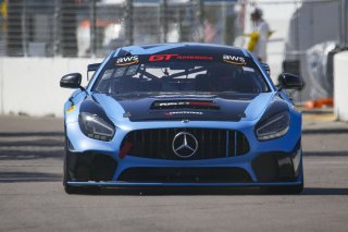 #79 Mercedes-AMG GT4 of Chris Gumprecht, RENNtech Motorsports, GT America Powered by AWS, GT4, SRO America, GT America, Grand Prix of St. Petersburg, St. Petersburg, FL, February 2022.
 | Brian Cleary/SRO