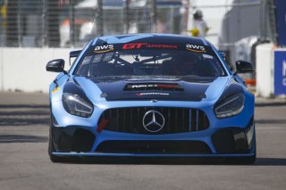 #79 Mercedes-AMG GT4 of Chris Gumprecht, RENNtech Motorsports, GT America Powered by AWS, GT4, SRO America, GT America, Grand Prix of St. Petersburg, St. Petersburg, FL, February 2022.
 | Brian Cleary/SRO