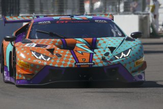 #88 Lamborghini Huracan GT3 of Jason Harward, Zelus Motorsports, GT America Powered by AWS, SRO3, SRO America, GT America, Grand Prix of St. Petersburg, St. Petersburg, FL, February 2022.
 | Brian Cleary/SRO