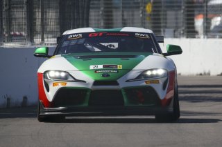 #21 Toyota GR Supra GT4 of Nick Shanny, Accelerating Performance, GT America Powered by AWS, GT4, SRO America, GT America, Grand Prix of St. Petersburg, St. Petersburg, FL, February 2022.
 | Brian Cleary/SRO