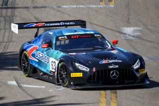 #63 Mercedes-AMG GT3 of David Askew, DXDT Racing, GT America Powered by AWS, SRO3, SRO America, GT America, Grand Prix of St. Petersburg, St. Petersburg, FL, February 2022.
 | Brian Cleary/SRO