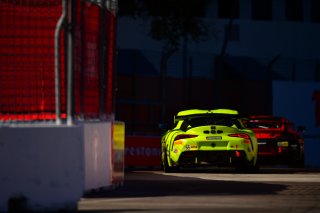 #55 Toyota GR Supra GT4 of Moisey Uretsky, Accelerating Performance, GT America Powered by AWS, GT4, SRO America, GT America, Grand Prix of St. Petersburg, St. Petersburg, FL, February 2022.
 | Fred Hardy/SRO